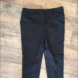 Ann Taylor Loft Black Julie skinny ankle pants